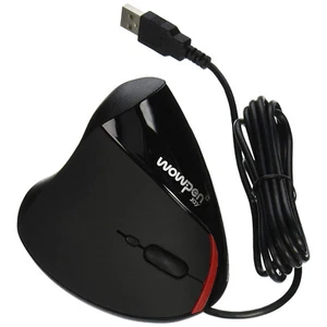 Black Ergonomic Design USB Vertical Optical Mouse Optical Mouse for Computer PC - Picture 1 of 12