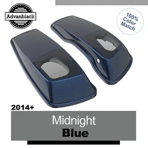 MIDNIGHT BLUE 6x9" Saddlebag Speaker Lids Audio Cover Fits Harley Touring 2014+ - Bild 1 von 7