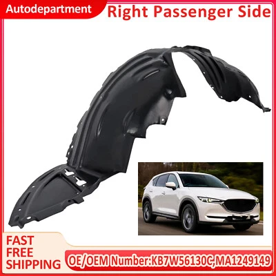 Forro guardabarros delantero pasajero derecho KB7W56130C adecuado para Mazda CX-5 2017-2021 Foto 1 de 4