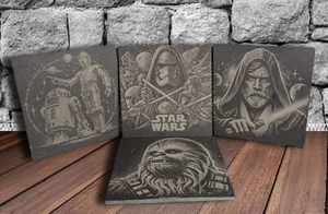 Star Wars Slate Coaster Set, Gift Set , Collection - Picture 1 of 4