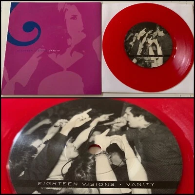 EIGHTEEN VISIONS Vanity 7” Red Vinyl-Poison The Well Converge Bleeding Through - Image 1 of 4