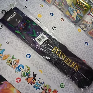 Neon Genesis Evangelion Unit 01 Crew Length Socks Size 10-13 Bioworld - 1 Pair - Picture 1 of 9