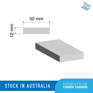 Aluminium Flat Bar | 50mm*12mm | Solid Plate Grade 6060/T5 - Picture 1 of 3