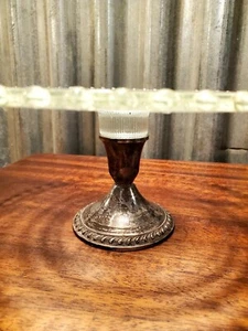 Vintage Sterlingsilber Basis Glas Kuchenplatte - Bild 1 von 4