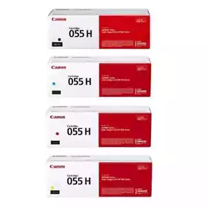 Canon 055 H Schwarz, Cyan, Magenta, Gelb High Yield Toner Combo, 4er Pack - Bild 1 von 1