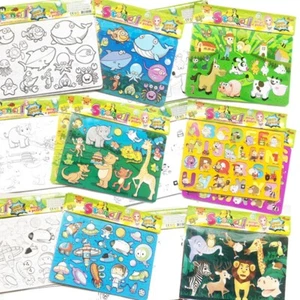 6pk Dibujos Animales Peces Alfabeto Letras Dibujo Plantillas Imágenes para Colorear - Imagen 1 de 7