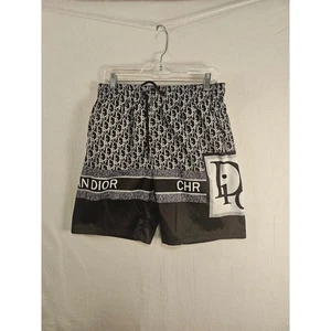 Costume da bagno uomo Dior obliquo pantaloncino designer nero bianco logo lusso - Foto 1 di 7