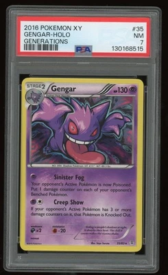 2016 Pokemon XY Generations Gengar Holo PSA 7 - Image 1 of 2