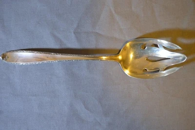 1947 Southern Charm Alvin plata esterlina 8 3/8" cuchara perforada para servir GP Foto 1 de 2