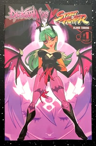 Darkstalkers X Street Fighter Blood Throne #1 CVR D Ahad 1:5 Incentive Var quasi nuovo - Foto 1 di 1