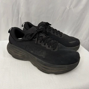 Zapatos para correr Hoka One One Bondi 8 para hombre 12 4E extra anchos EEEE triple negros - Imagen 1 de 12