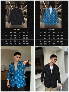 2025Men's womens thin printed suit jacket blazer - Picture 1 of 5