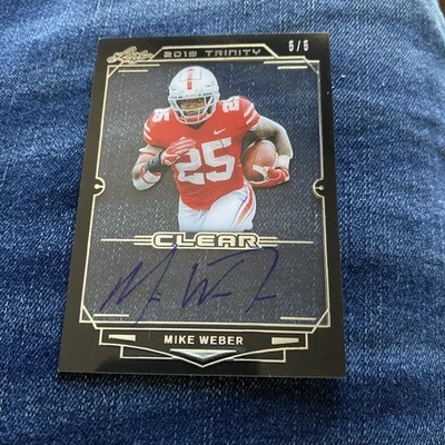 Mike Webber 2019 Leaf Trinity Autograph Clear 5/5 - Image 1 of 2