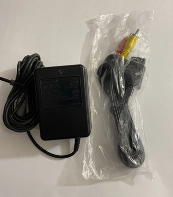 OEM Super Nintendo SNES AC Adapter Power Supply SNS-002 With RF Cords - Image 1 of 4