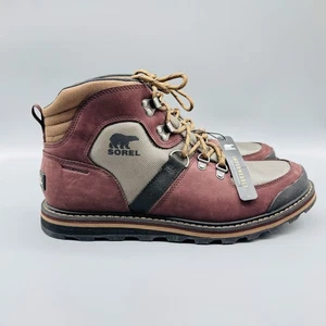 Stivali Sorel Madson Sport Escursionismo Uomo 10,5 Marrone Rosso Impermeabili Outdoor Escursionismo - Foto 1 di 13