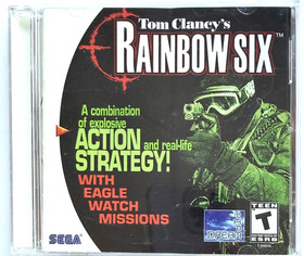 EXCELLENT SEGA DREAMCAST "TOM CLANCY'S RAINBOW SIX" 1998 COMPLETE WITH BOOKLET