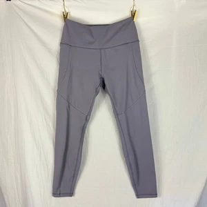 Spyder Fleece gefütterte Leggings Damen mittelgrau mit Taschen Sportbekleidung - Bild 1 von 8