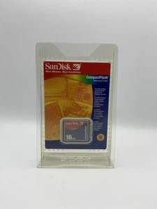 Vintage Sandisk 16mb Compact Flash Memory Card (SDCFB-16-768) - Picture 1 of 2