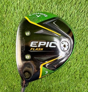 Callaway Epic Flash 3 Wood 15* LH | Even Flow Green 65g 6.0 Stiff Flex - Picture 1 of 16