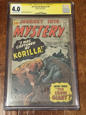 Journey Into Mystery #69 CGC 4.0 SS firmado Stan Lee: 1961 cubierta por Jack Kirby Foto 1 de 2