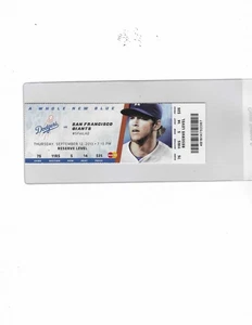 Boleto Kershaw Dodgers vs Gigantes 12/09/2013 - Imagen 1 de 1