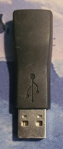 USB Type A Female to Male Extension Connector Adapter Black - Picture 1 of 3