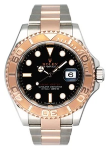 Rolex Yacht-Master 40 116621 schwarzes Zifferblatt Herrenuhr Box Papiere - Bild 1 von 7