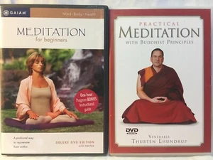 2 mediation DVD lot Practical with Buddhist Principles for Beginners Maritza - Imagen 1 de 4