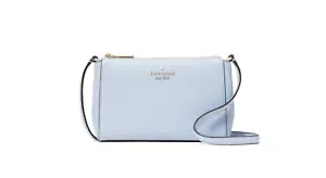 Kate Spade Leila Mini Top Zip Crossbody Bag Serenity Blue Leather KG463 $259 - Picture 1 of 5
