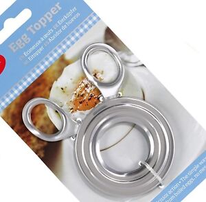 Boiled Egg Shell Topper Scissors Stainless Steel Cutter Clipper Cracker Slicer 