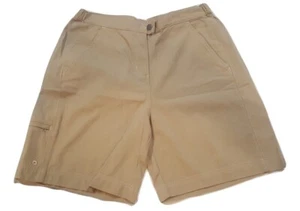 Woolrich Womens "Canal" Size 8 Beige Khaki Stretch Waist Walking Shorts - Picture 1 of 2