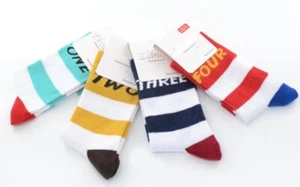 Neu Ekinoks Premium Qualität 4 Paar Zahlen Socken 7-8 Alter Unisex Kinder Socken - Bild 1 von 11