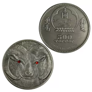 Animal Coin Commemorative Coins Medals -Argali - Picture 1 of 9