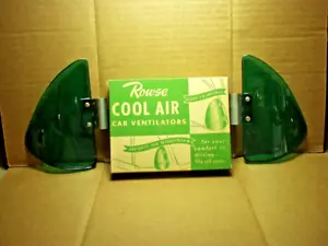 1930's 1940's 1950's Vintage car ventilators Rowse Cool Air # 600 green NOS! - Foto 1 di 3