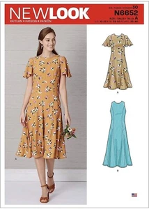 Misses Dress Sewing Pattern Cottage Core Fit Flare New Look N6652 Sizes 10-22  - Picture 1 of 2
