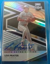 2020 Levi Prater Panini Elite Extra Edition Card Number 93