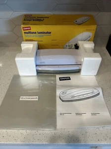 Staples Multiuse Laminator Hot Or Cold 17466 + 6 Pouches - Picture 1 of 7