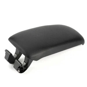 Black Leather Center Console Armrest Lid Soft Cover for Audi A3 8P 2003-2012 GF - Picture 1 of 7