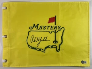 PIN DE GOLF PHIL MICKELSON FIRMADO AUTOGRAFIADO SIN FECHA MASTERS BANDERA BECKETT BAJO CERTIFICADO DE AUTENTICIDAD - Imagen 1 de 3