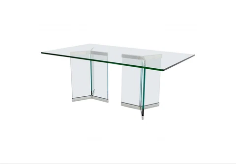 1970s Mid-Century Authentic Pace Collection Glass Dining Table By Irving Rosen Cover
