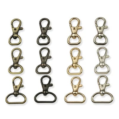 Lobster Swivel Clasps Clips Bag Key Ring Hook Findings Keychain Split Keyring - Image 1 of 4