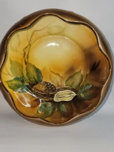 Noritake "M" Morimura Hand Painted Bowl/Dish Japan Nuts Vintage - Picture 1 of 6