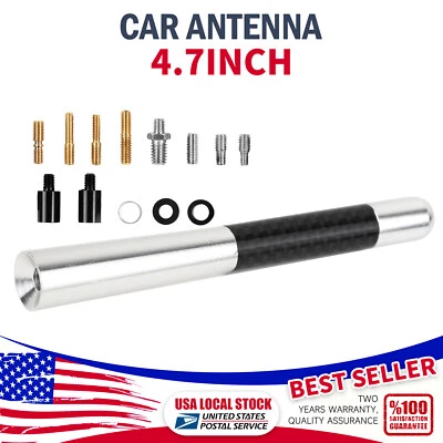 Antena de coche de fibra de carbono plateada para Chevrolet Express 2500 1998-2022 totalmente nueva Foto 1 de 4