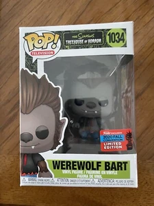 FUNKO POP! 1034 WEREWOLF BART THE SIMPSONS TREEHOUSE HORROR 2020 NYCC w/protect - Picture 1 of 6