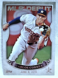 2016 Topps Mlb Debut Series 2 Carlos Correa #MLBD2-21 Houston Astros - Picture 1 of 2