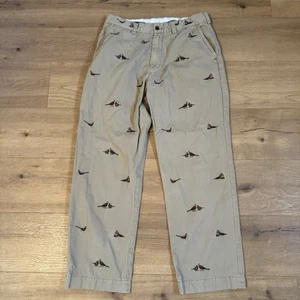 Polo by Ralph Lauren - Khaki Herrenhose mit bestickten Fasanen - 34x30 - Bild 1 von 16