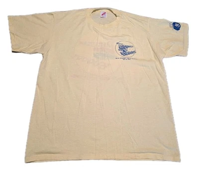 Vtg 1989 Michigan Bugout Milan Volkswagen Beetle Car Show T Shirt USA Single St - Image 1 of 4