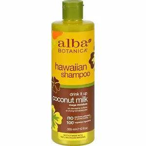 Alba Botanica Hawaiian Hair Shampoo Coconut Milk Sulfate Free 12 oz Pack of 3 - Picture 1 of 1