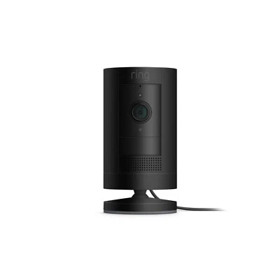 NEW Ring Stick Up Cam Plug-In HD Security Camera with Two-Way Talk - BLACK - Image 1 of 2