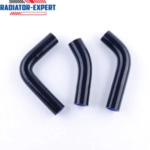 For Yamaha RD250 RD350 LC4L0 4L1 RD 250LC 350L YPVS Silicone Radiator Hose Black - Picture 1 of 3